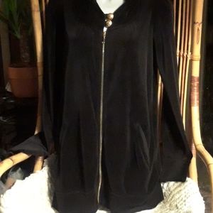 NWOT,  Vintage Juicy Couture long velvet  hooded j…